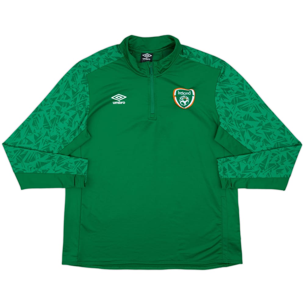 2020-21 Ireland Umbro 1/4 Zip Drill Top - 8/10 - (XXL)