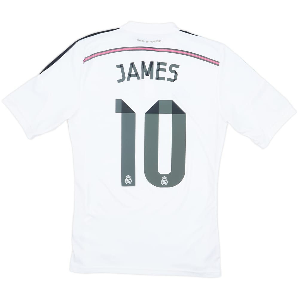 2014-15 Real Madrid Home Shirt James #10 - 6/10 - (S)