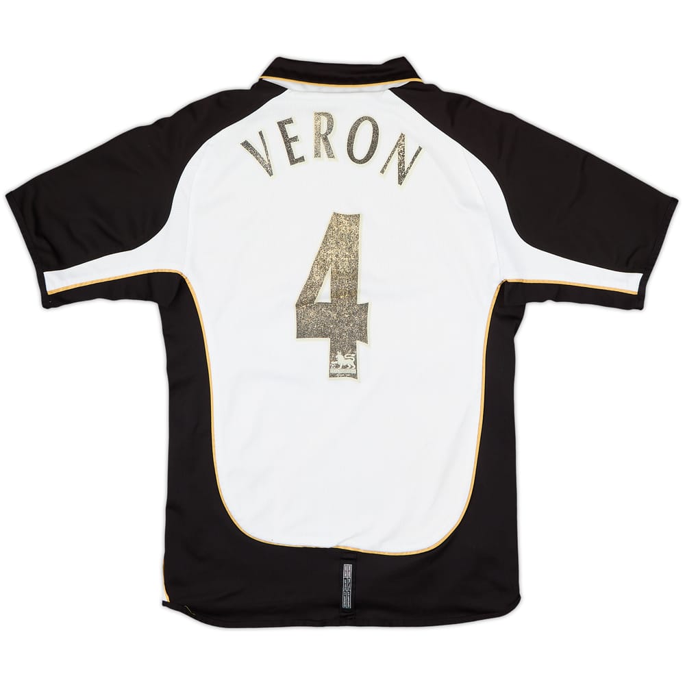 2001-02 Manchester United Centenary Away/Third Shirt Veron #4 - 4/10 - (S)