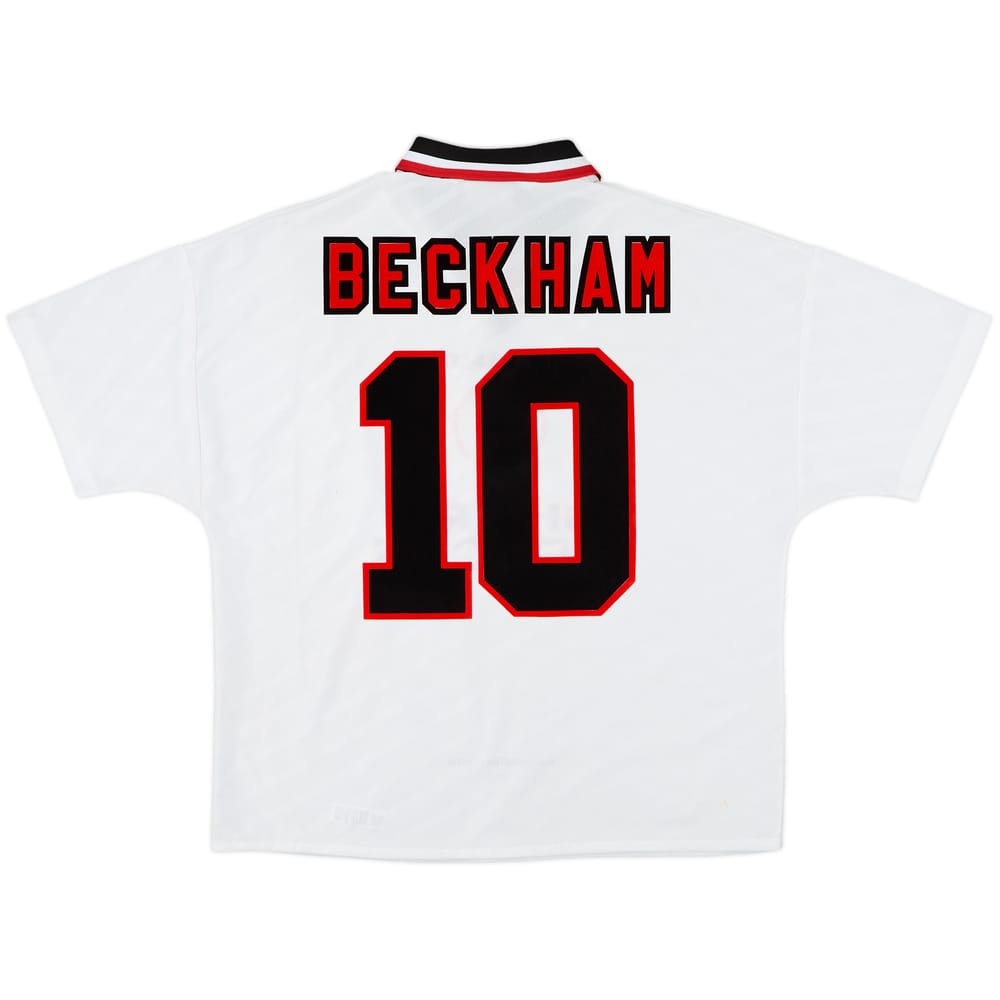 1996-97 Manchester United Away Shirt Beckham #10 - 7/10 - (L)