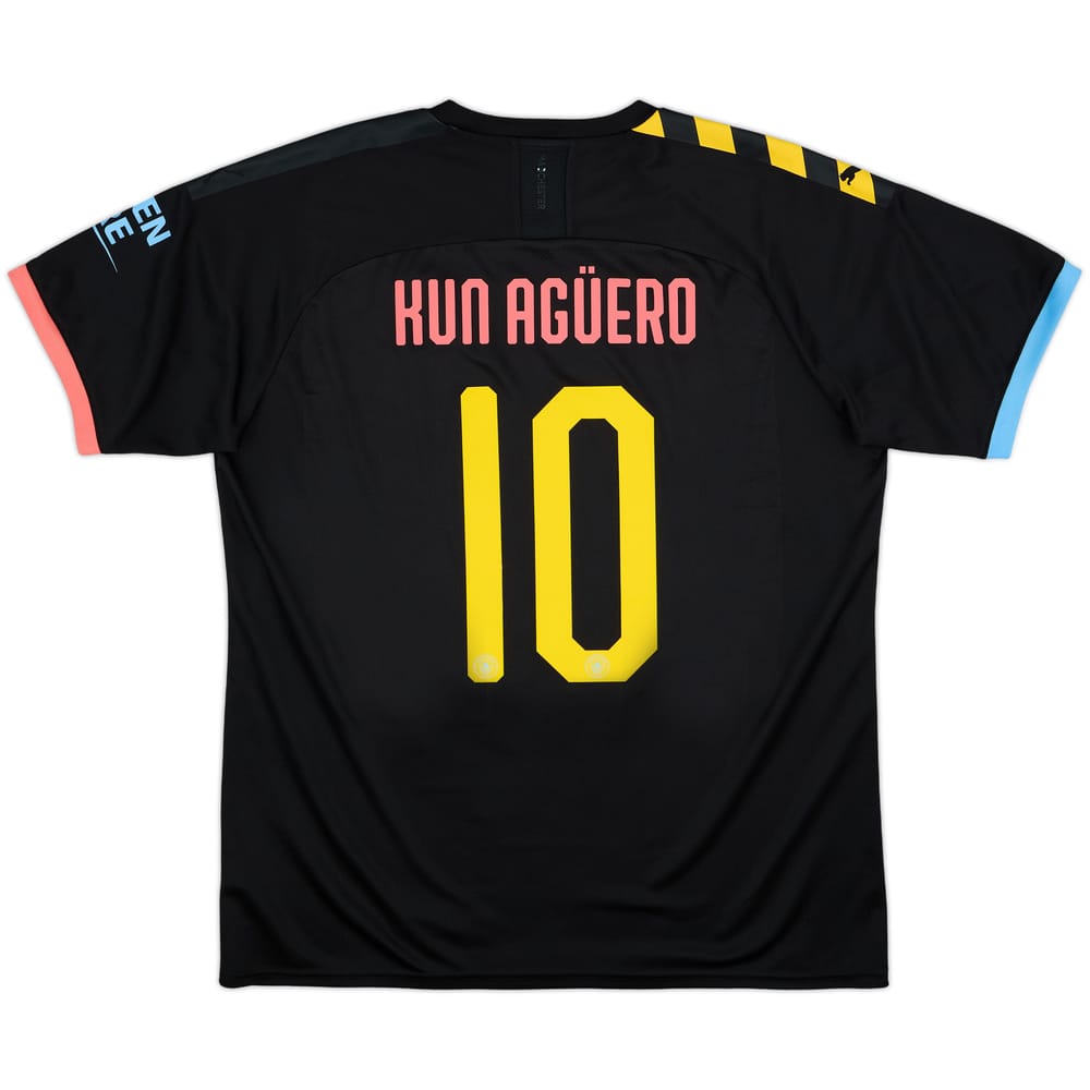 2019-20 Manchester City Away Shirt Kun Aguero #10 - 10/10 - (XL)