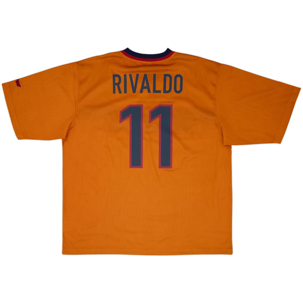 1998-00 Barcelona Away Shirt Rivaldo #11 (XXL)