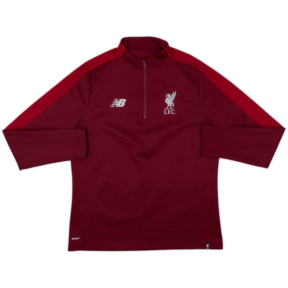 2018-19 Liverpool New Balance 1/4 Zip Drill Top - 8/10 - (XL)