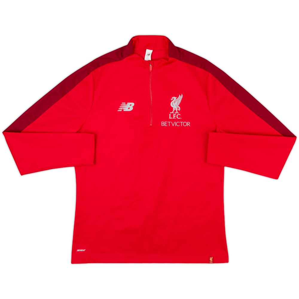 2018-19 Liverpool New Balance 1/4 Zip Drill Top - 8/10 - (M)