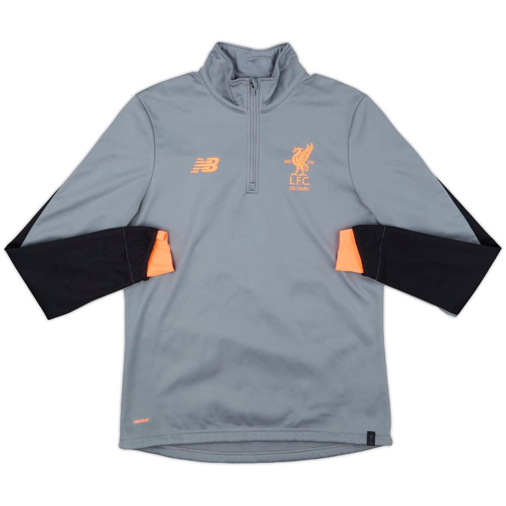 2017-18 Liverpool New Balance 1/4 Zip Training Top - 8/10 - (M)