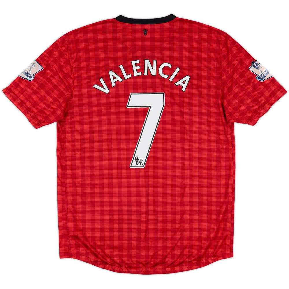 2012-13 Manchester United Home Shirt Valencia #7 - 7/10 - (L)
