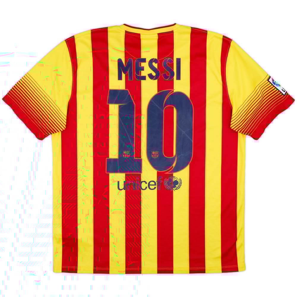 2013-15 Barcelona Away Shirt Messi #10 - 6/10 - (XL)