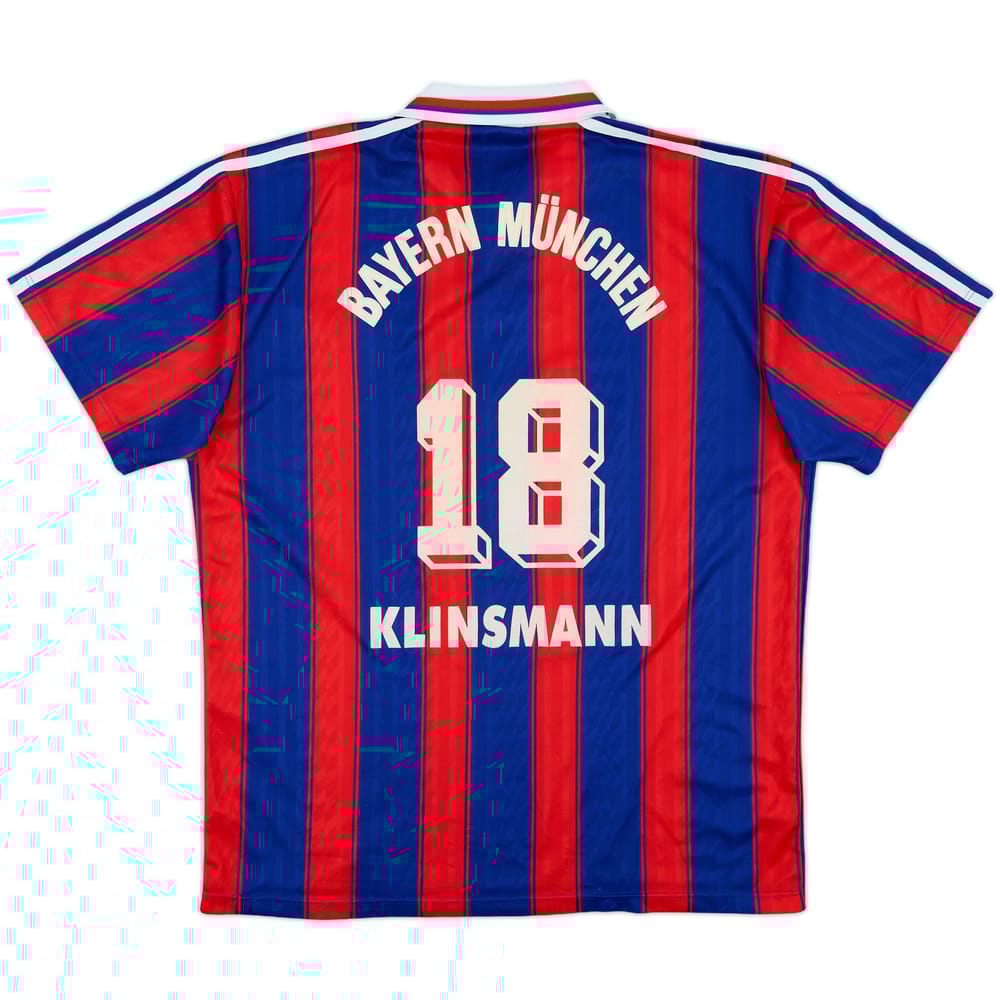 1995-97 Bayern Munich Home Shirt Klinsmann #18 - 6/10 - (L)