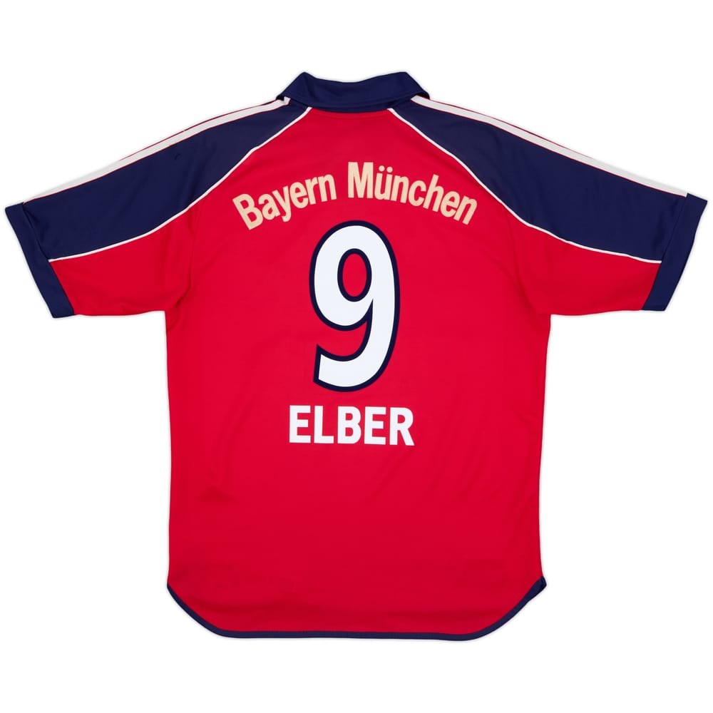 1999-01 Bayern Munich Home Shirt Elber #9 - 7/10 - (S)