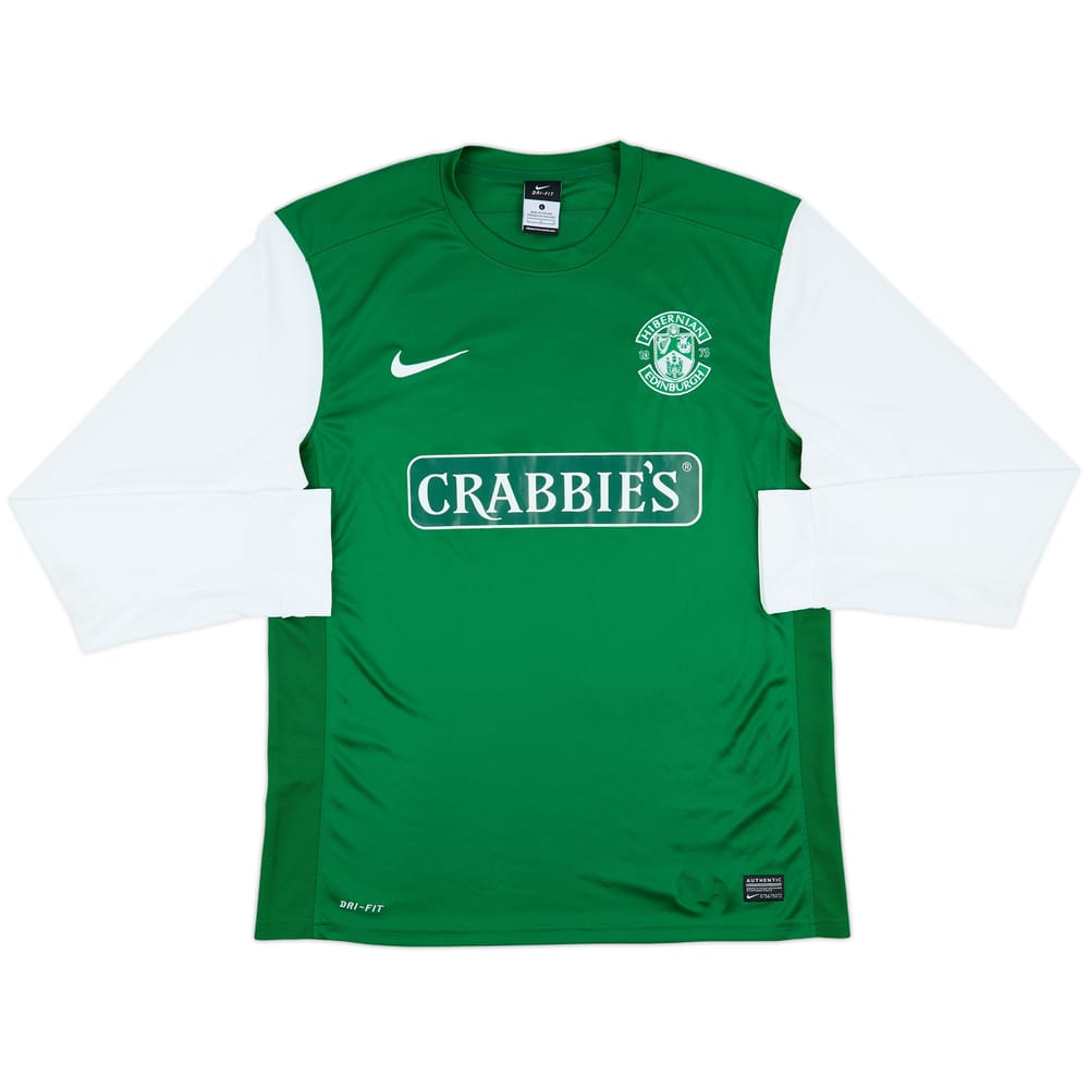 2013-14 Hibernian Home L/S Shirt - 7/10 - (L)
