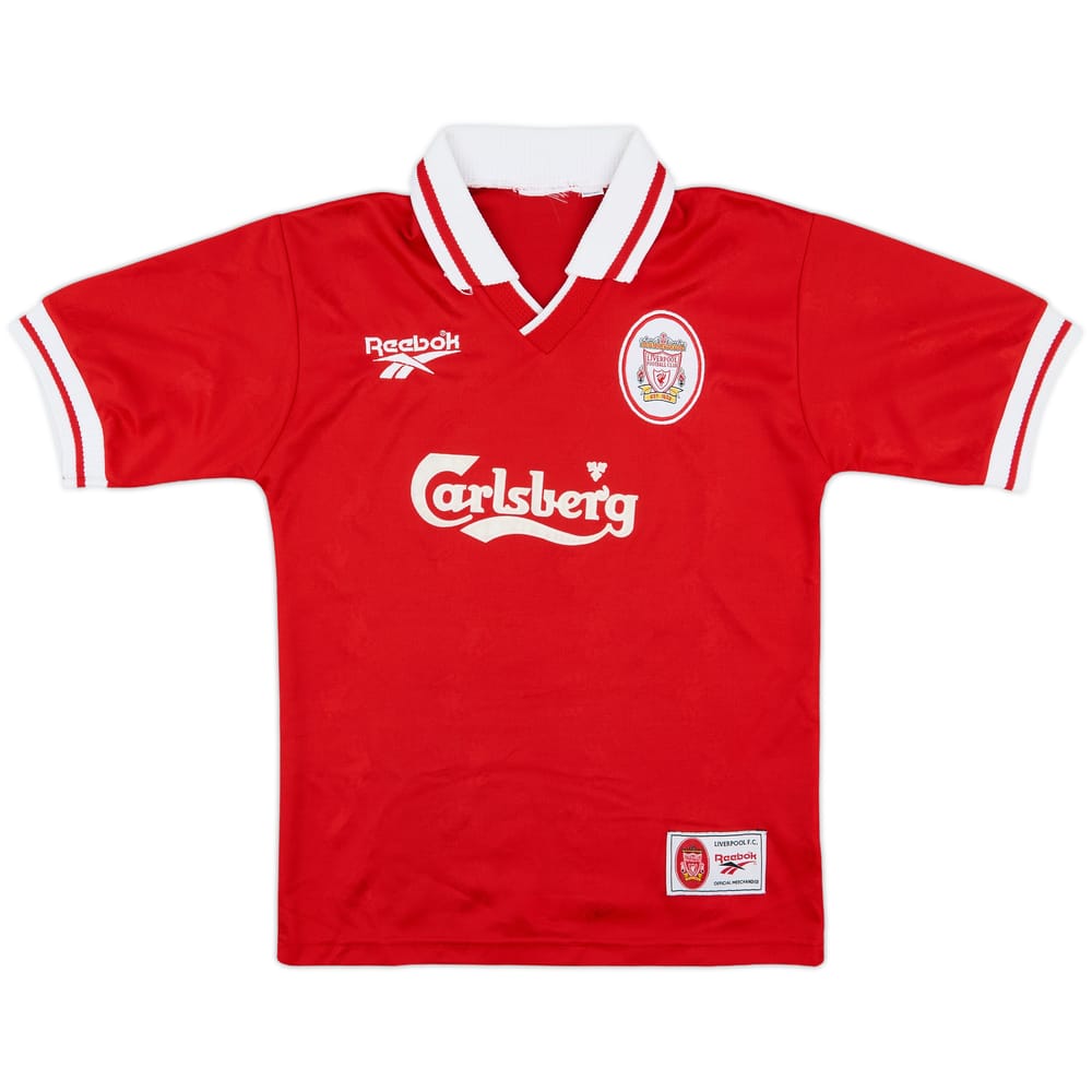 1996-98 Liverpool Home Shirt - 9/10 - (M.Boys)