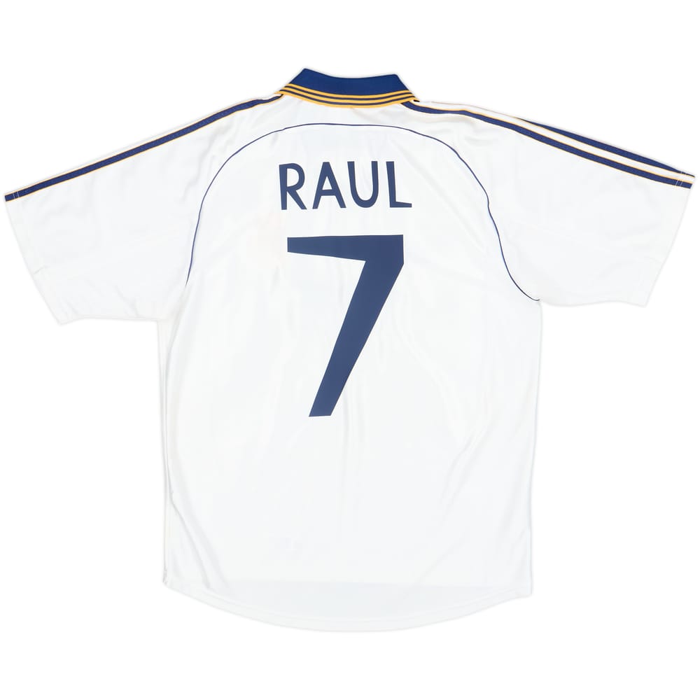 1998-00 Real Madrid Home Shirt Raul #7 - 8/10 - (XL)