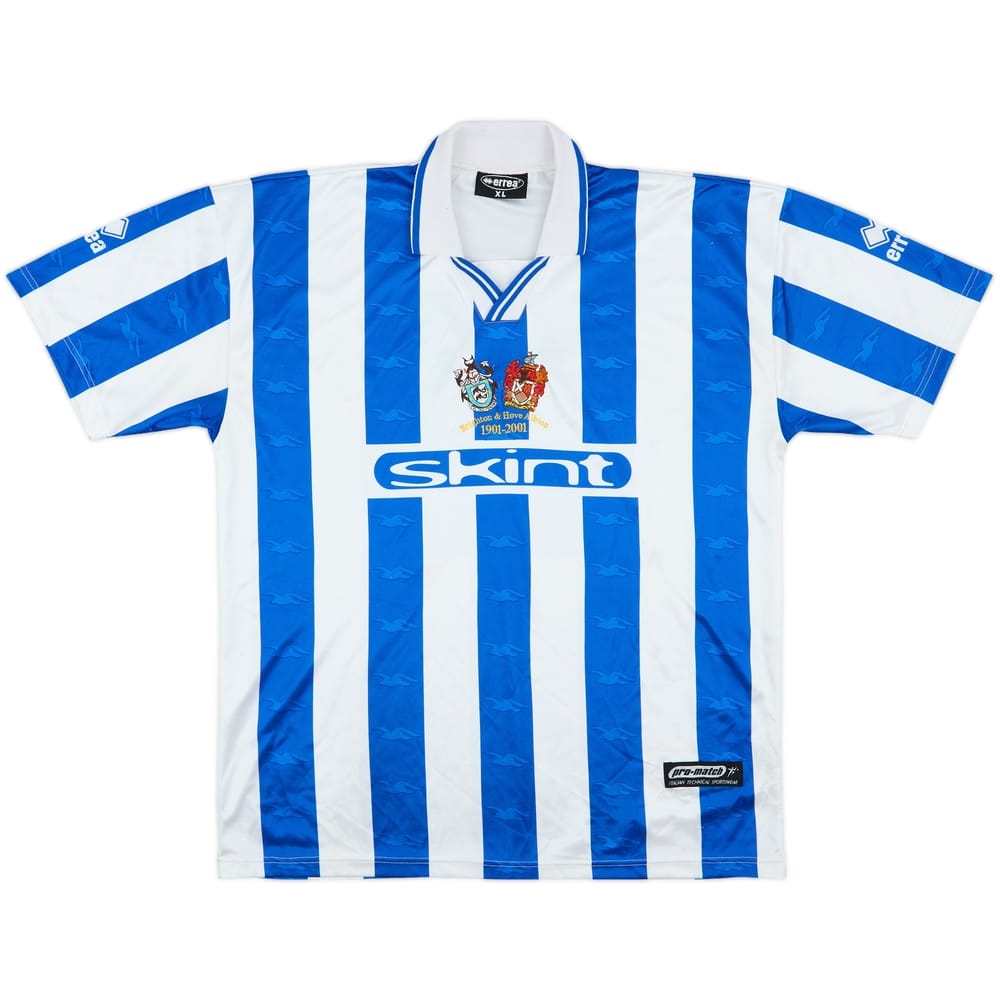 2001-02 Brighton Centenary Home Shirt - 8/10 - (XL)