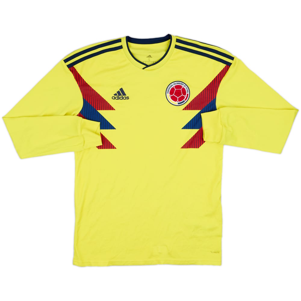 2018-19 Colombia Home L/S Shirt - 7/10 - (S)