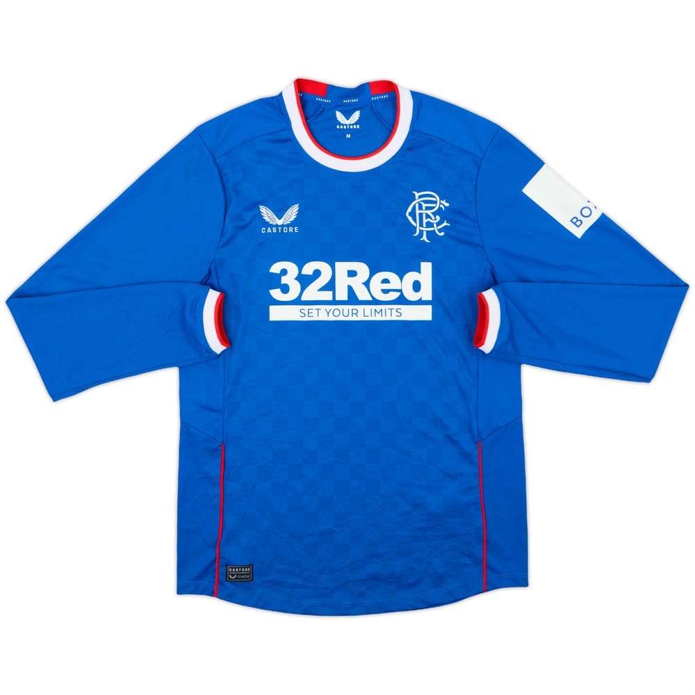 2022-23 Rangers Home L/S Shirt - 8/10 - (M)
