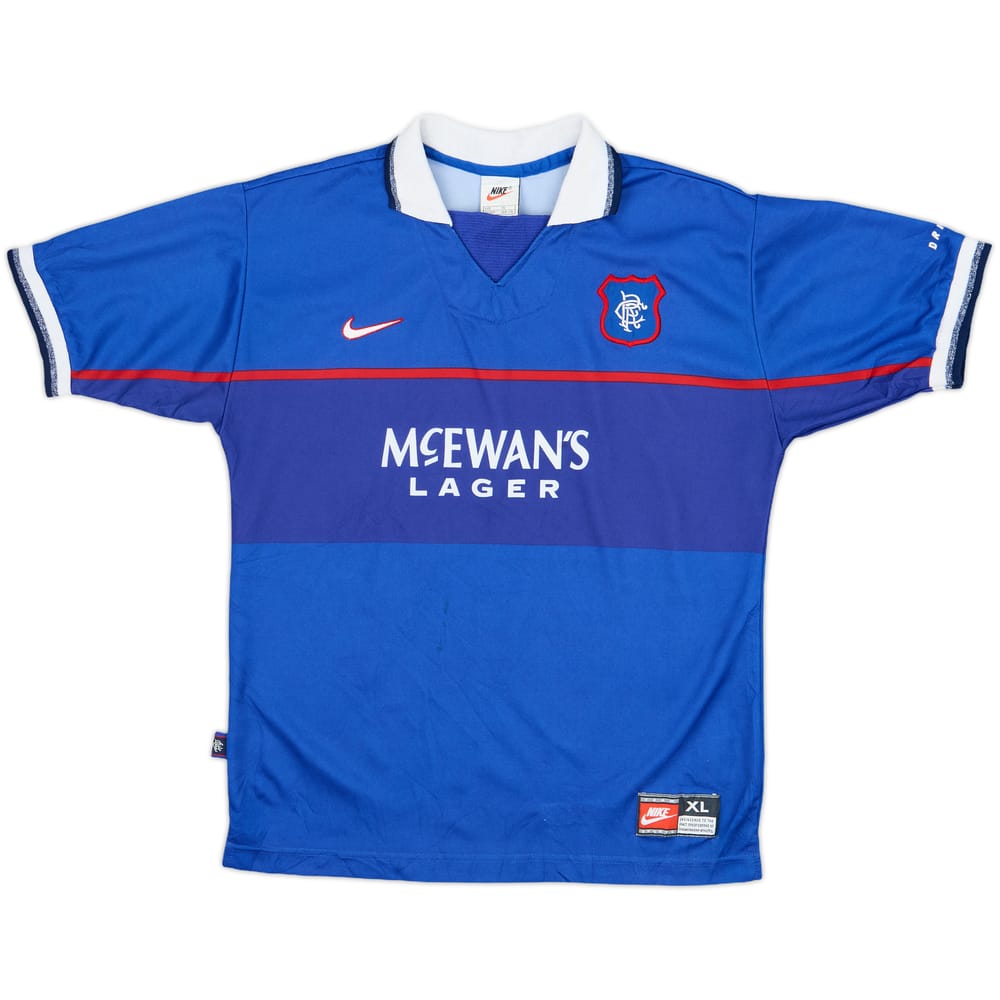 1997-99 Rangers Home Shirt - 7/10 - (XL.Boys)