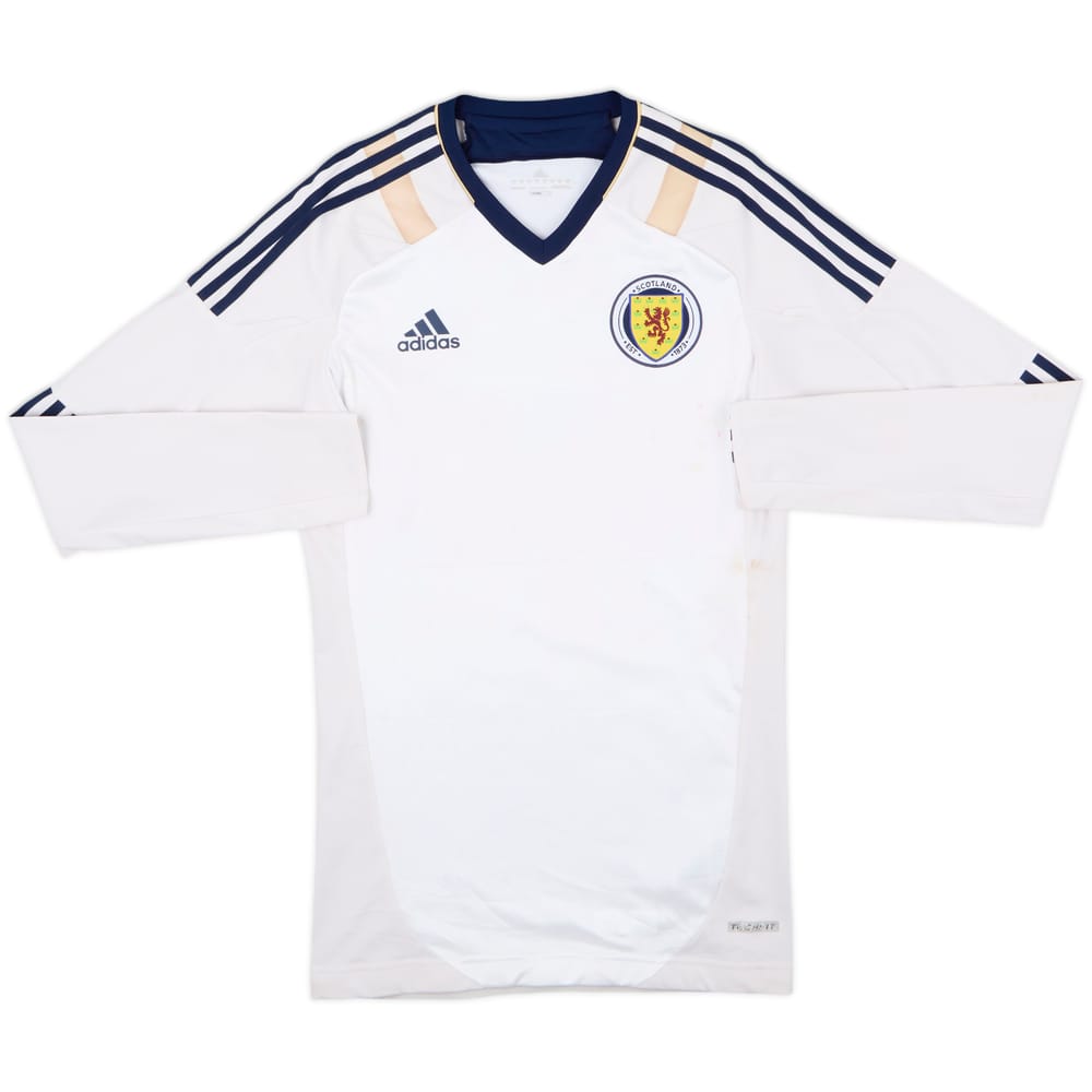 2012-14 Scotland TechFit Player Issue Away L/S Shirt - 4/10 - (M/L)