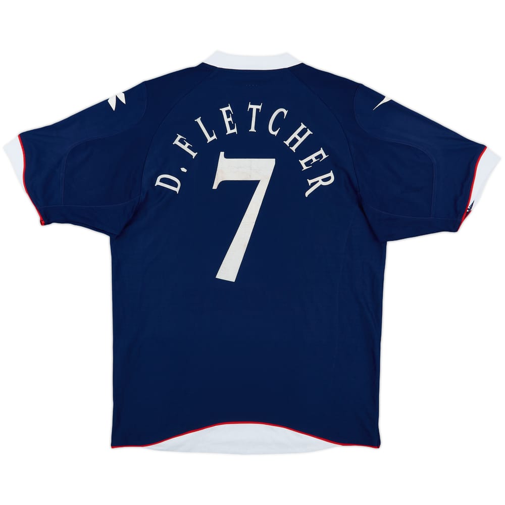 2008-09 Scotland Home Shirt D. Fletcher #7 - 6/10 - (L)