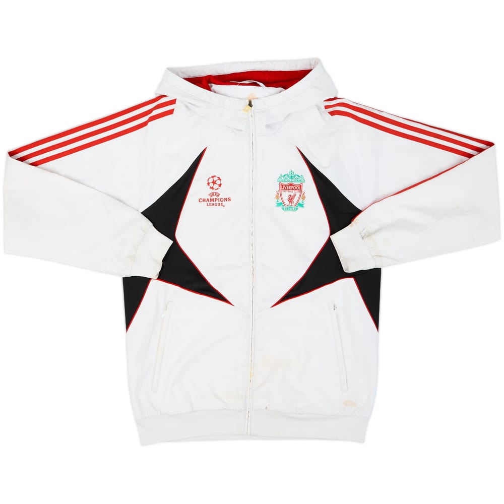 2007-08 Liverpool adidas CL Hooded Track Jacket - 4/10 - (M)