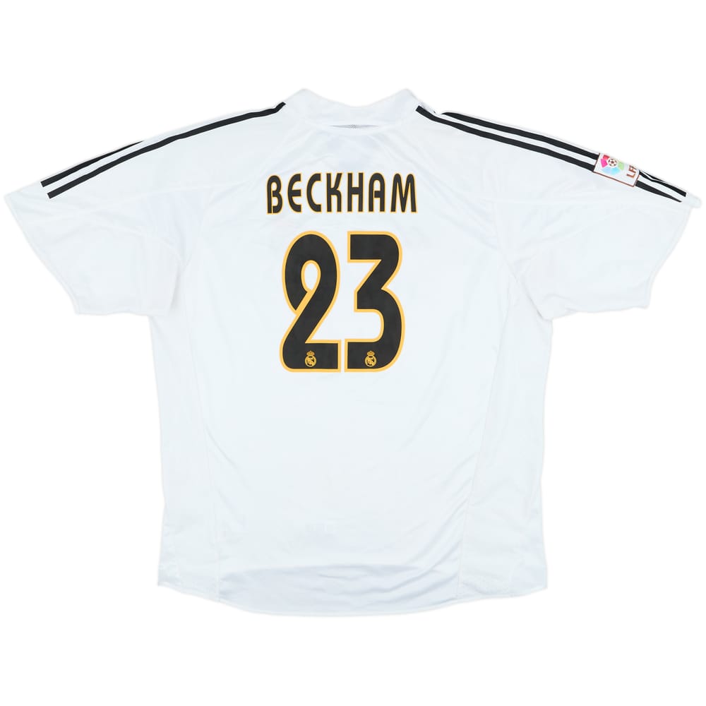 2004-05 Real Madrid Home Shirt Beckham #23 - 5/10 - (XXL)
