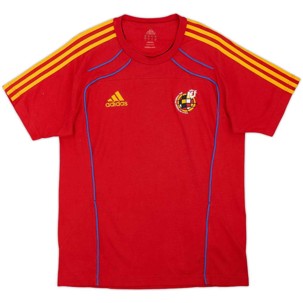2009-10 Spain adidas Cotton Tee - 8/10 - (S)