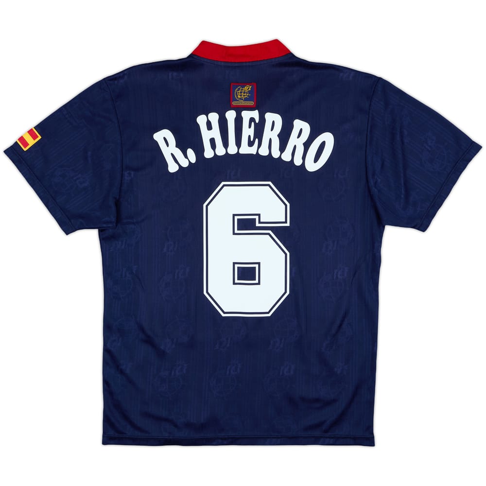 1996-98 Spain Away Shirt R.Hierro #6 - 9/10 - (S)