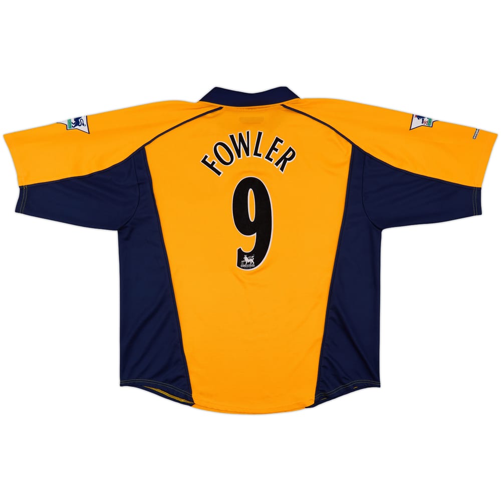2000-02 Liverpool Away Shirt Fowler #9 - 8/10 - (XL)