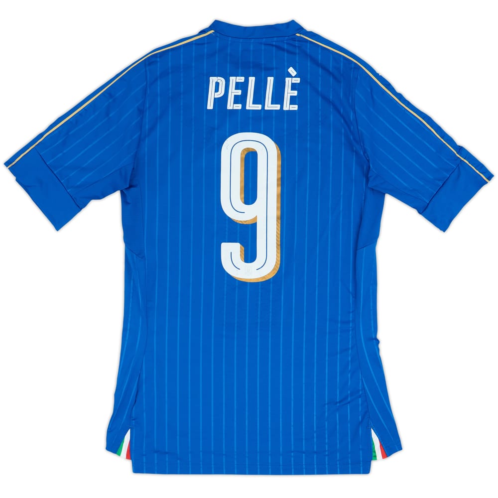 2016-17 Italy Player Issue Home Shirt (ACTV Fit) Pelle #9 - 6/10 - (XL)