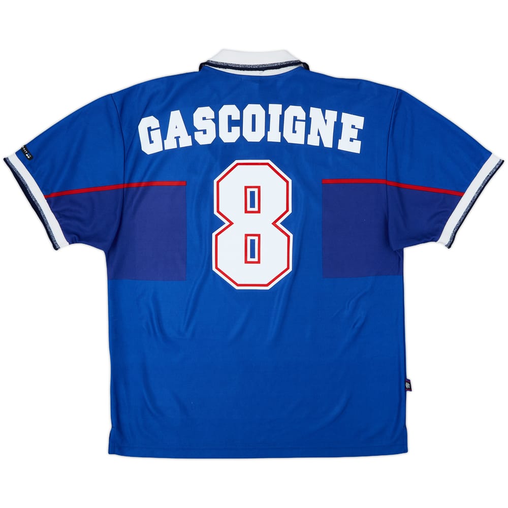 1997-99 Rangers Home Shirt Gascoigne #8 - 9/10 - (L)