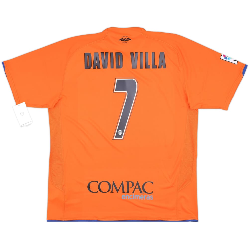2007-08 Valencia Away Shirt David Villa #7 (XL)