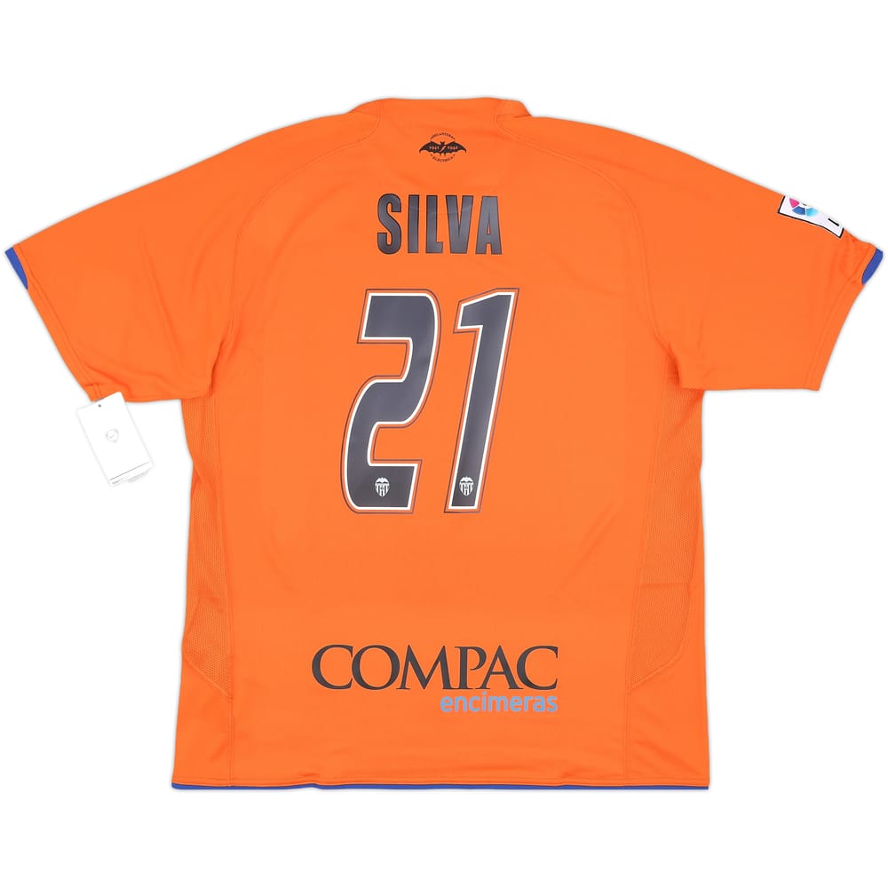 2007-08 Valencia Away Shirt Silva #21 (L)