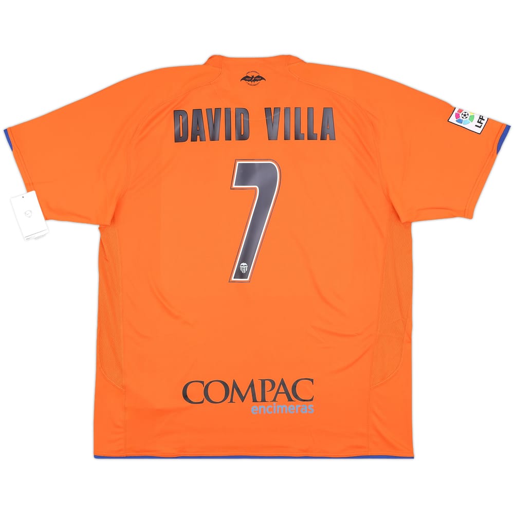 2007-08 Valencia Away Shirt David Villa #7 (XXL)