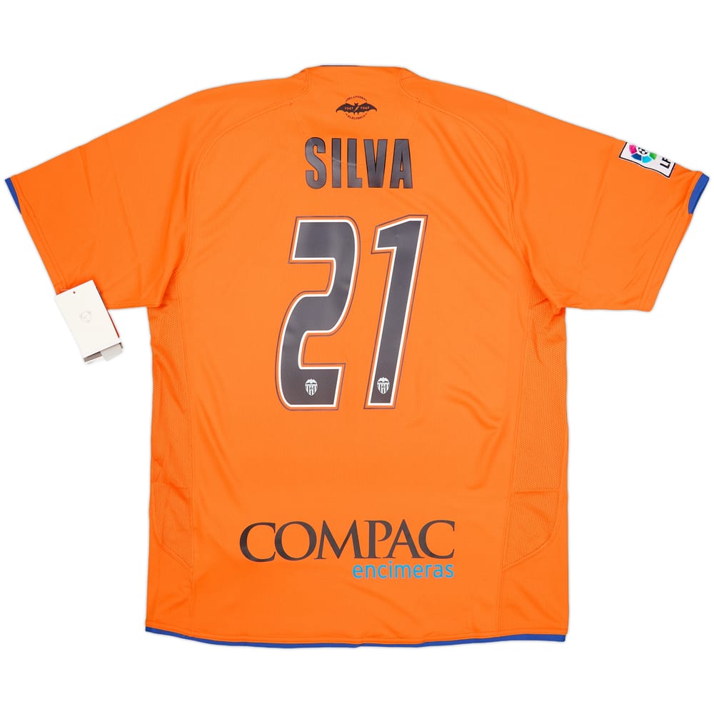 2007-08 Valencia Away Shirt Silva #21 (M)