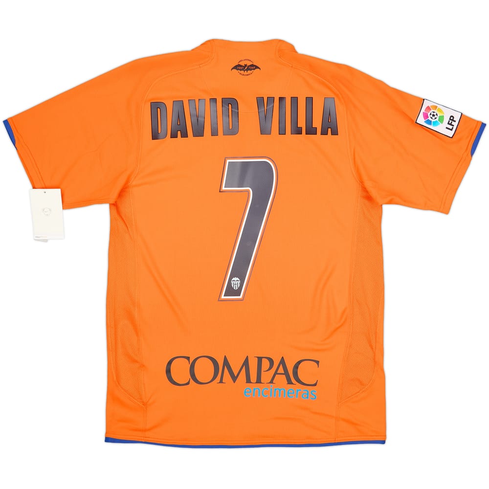 2007-08 Valencia Away Shirt David Villa #7 (S)