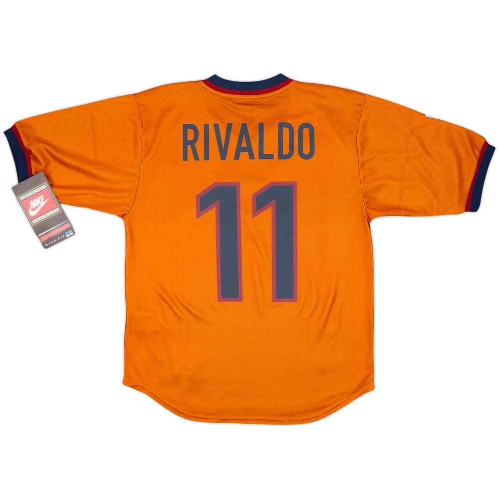 1998-00 Barcelona Third Shirt Rivaldo #11 (S)