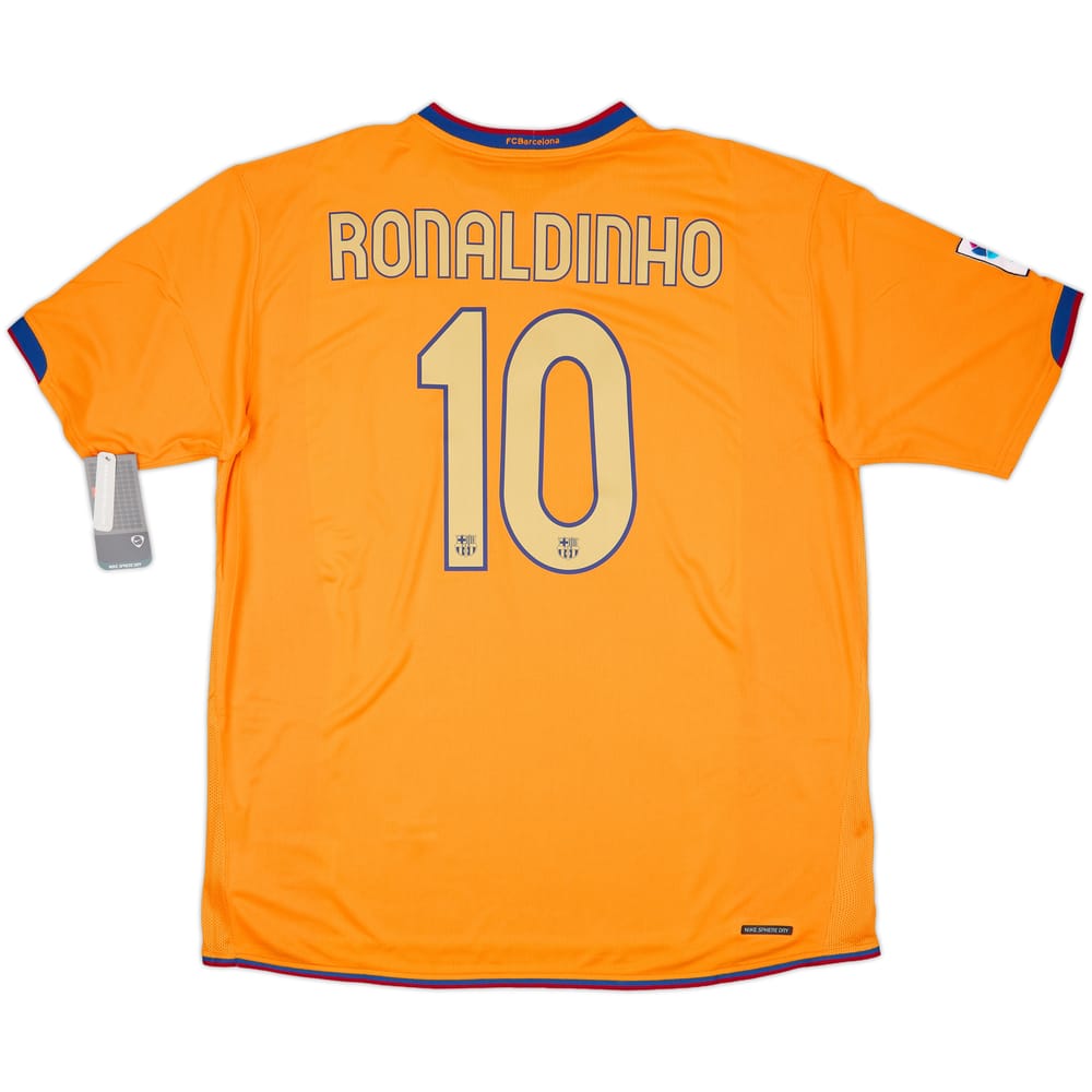 2006-08 Barcelona Away Shirt Ronaldinho #10 (XXL)