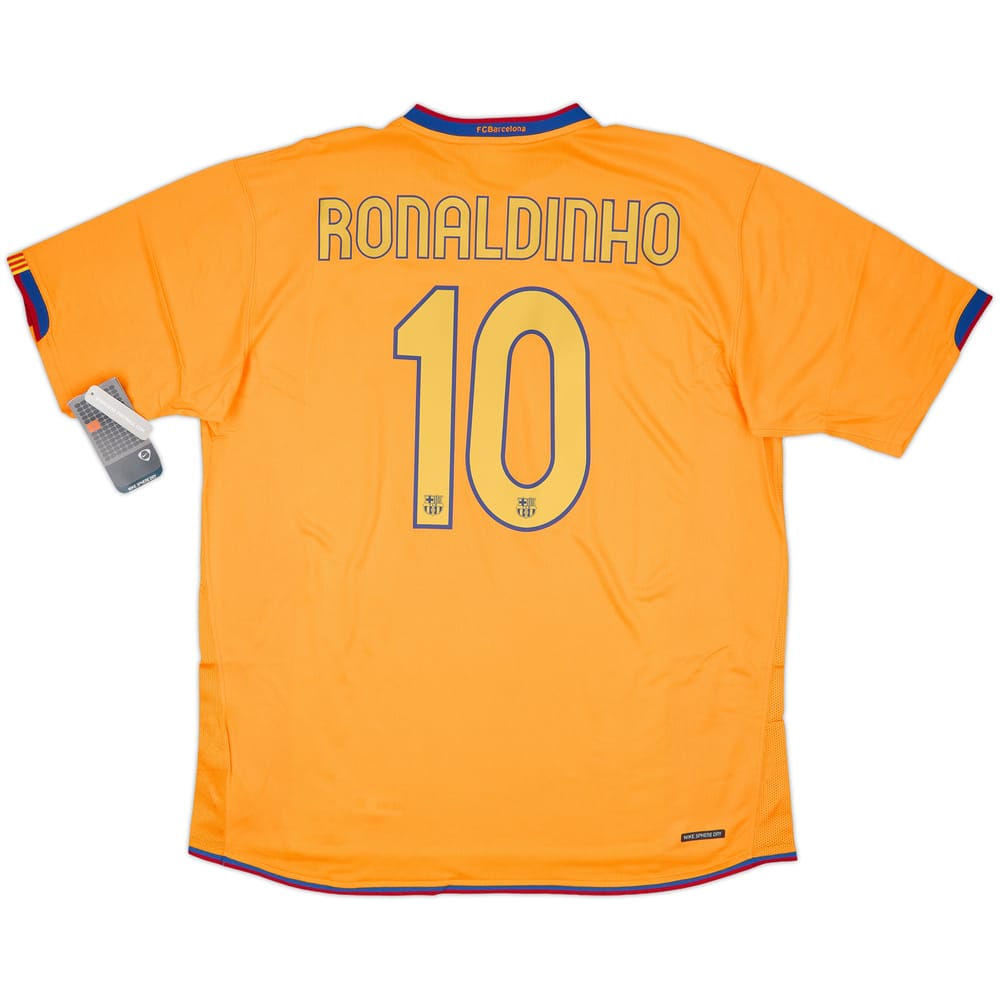 2006-08 Barcelona Away Shirt Ronaldinho #10 (XL)