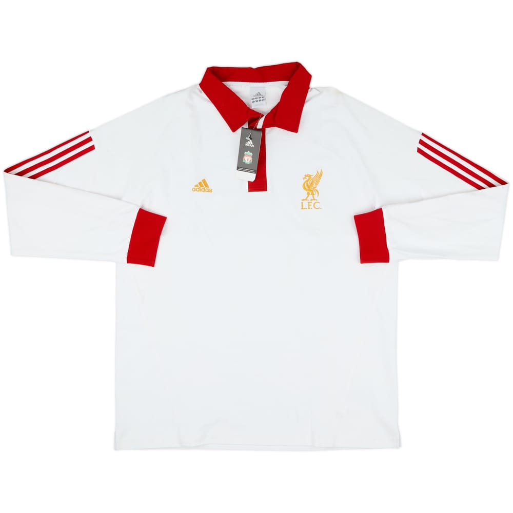 2007-08 Liverpool adidas Rugby Polo L/S Shirt (XL)