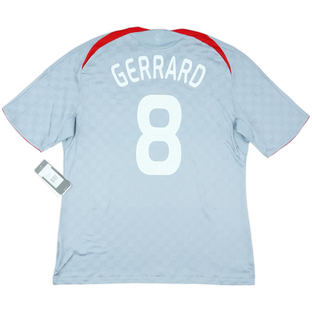 2008-09 Liverpool Away Shirt Gerrard #8 (XL)