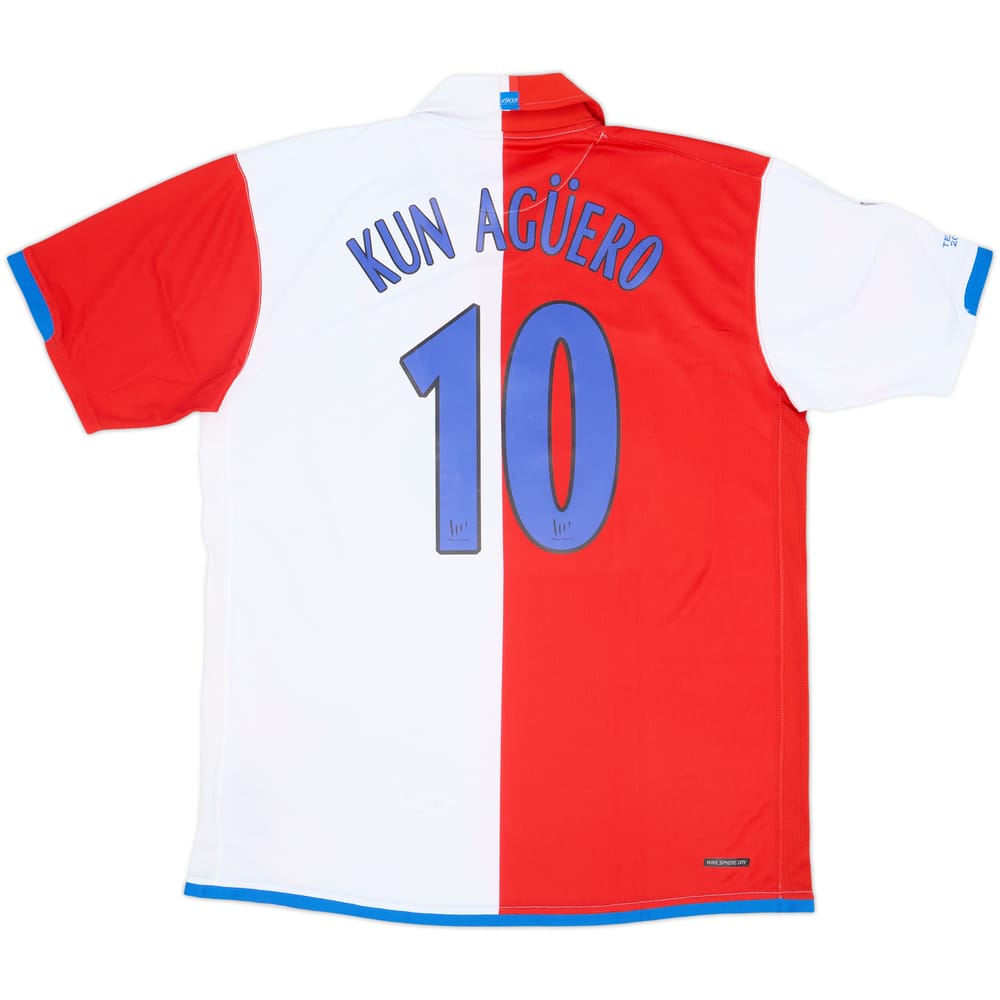 2006-07 Atletico Madrid Home Shirt Kun Aguero #10 (XL)