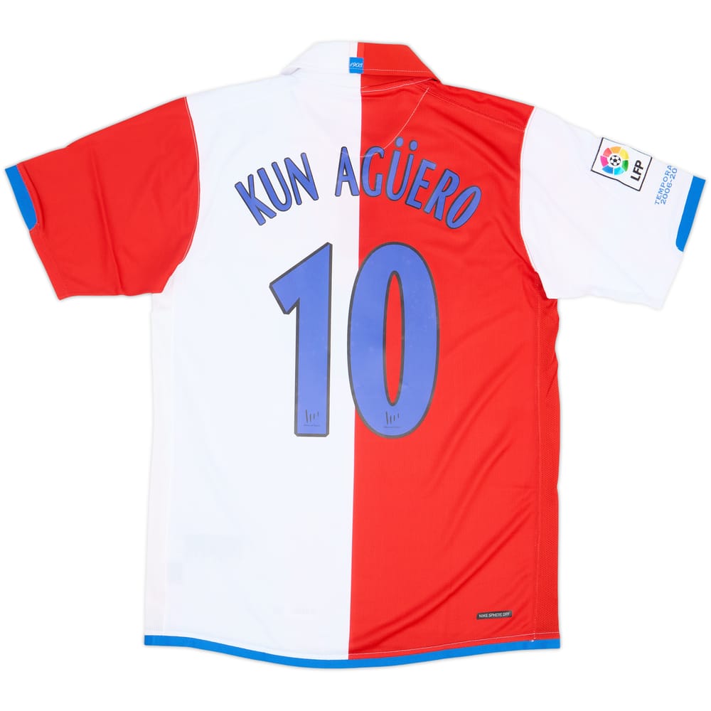 2006-07 Atletico Madrid Home Shirt Kun Aguero #10 (M)