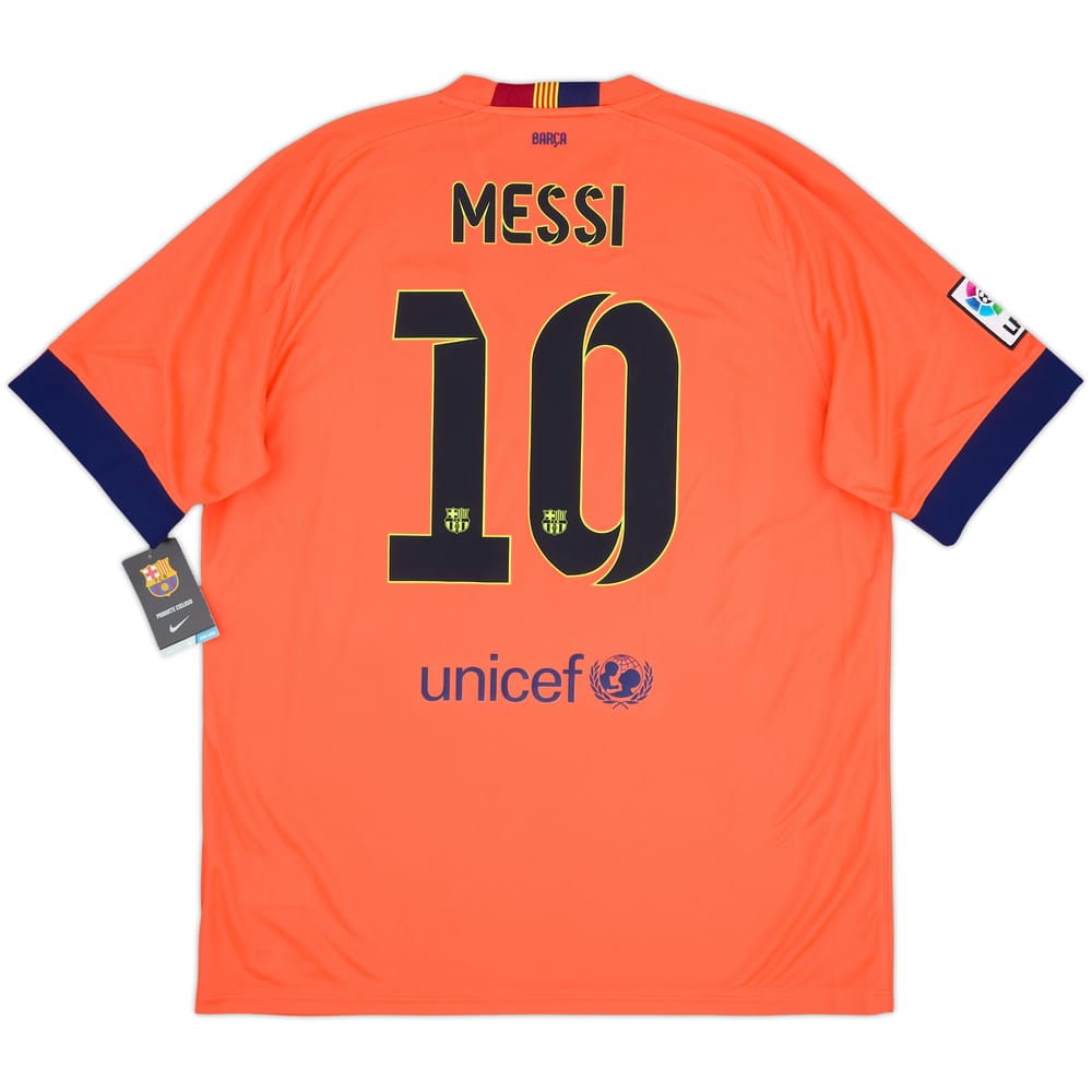 2014-15 Barcelona Away Shirt Messi #10 (XL)