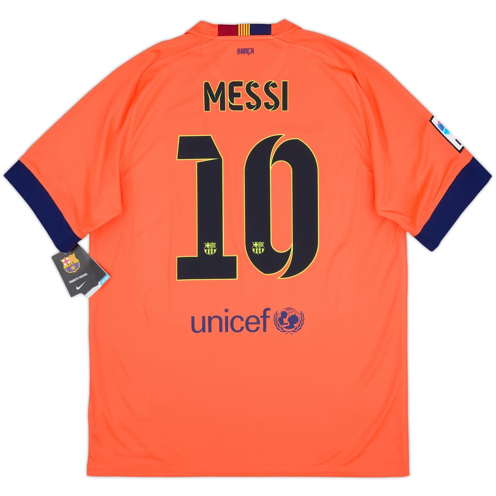 2014-15 Barcelona Away Shirt Messi #10 (L)