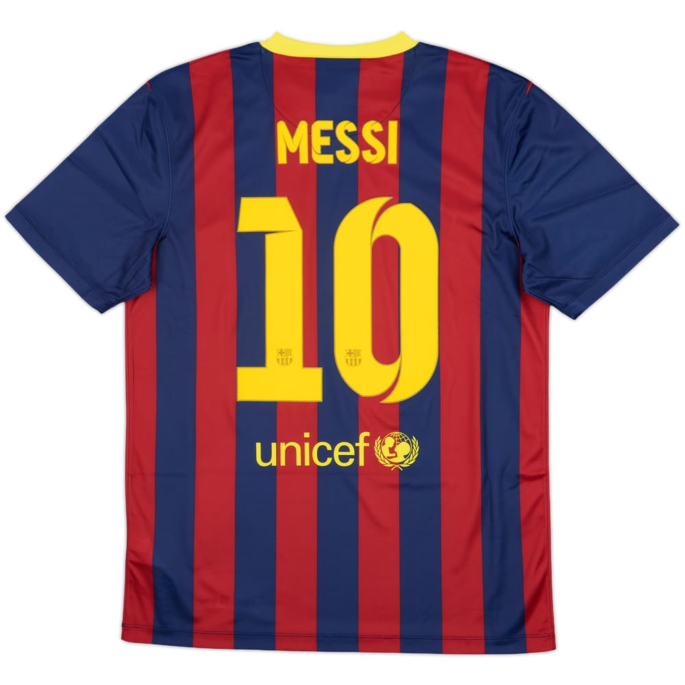 2013-14 Barcelona Basic Home Shirt Messi #10 (M)