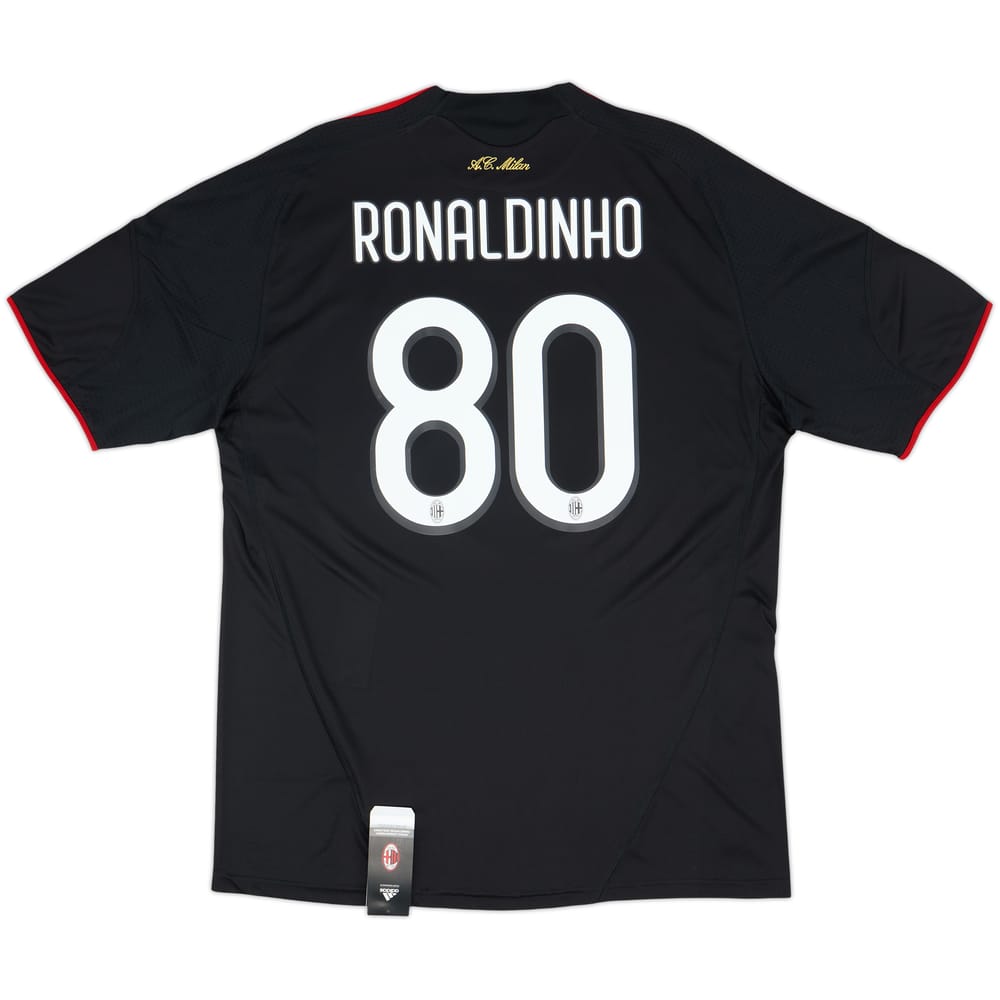 2009-10 AC Milan Third Shirt Ronaldinho #80 (XL)