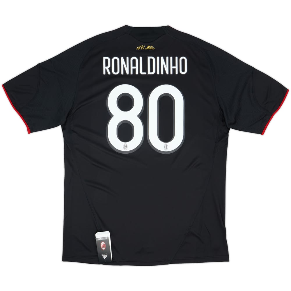 2009-10 AC Milan Third Shirt Ronaldinho #80 (XL)