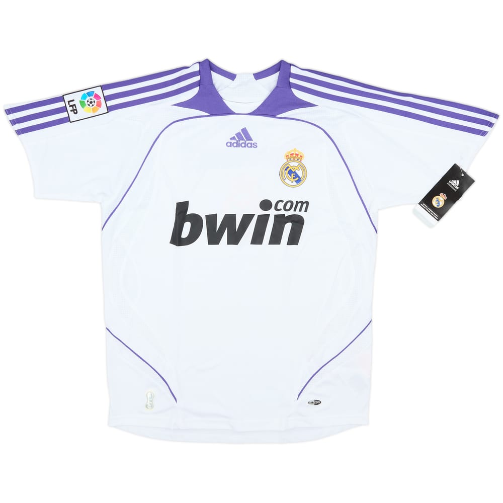 2007-08 Real Madrid Home Shirt (L.Boys)