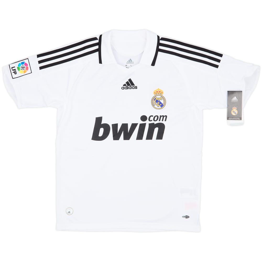 2008-09 Real Madrid Home Shirt (L.Boys)