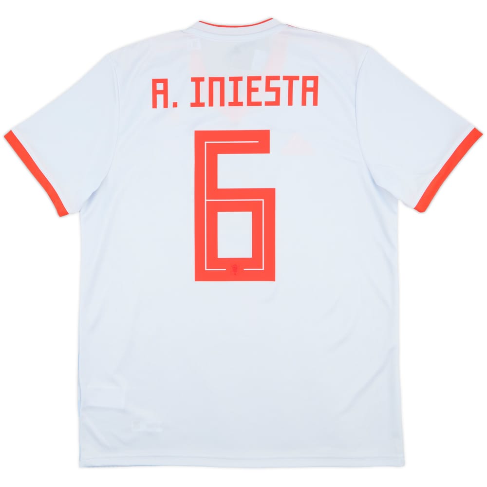 2018-19 Spain Away Shirt A.Iniesta #6 (L)