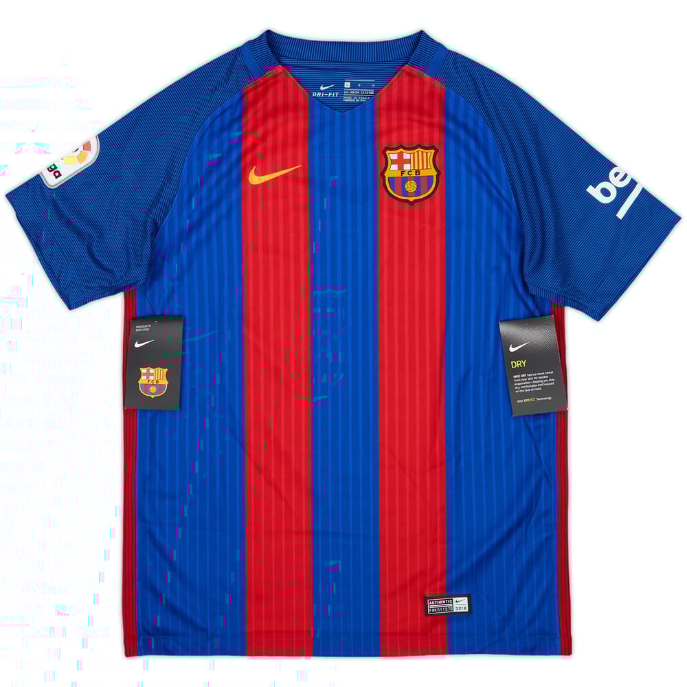 2016-17 Barcelona Home Shirt (L.Boys)